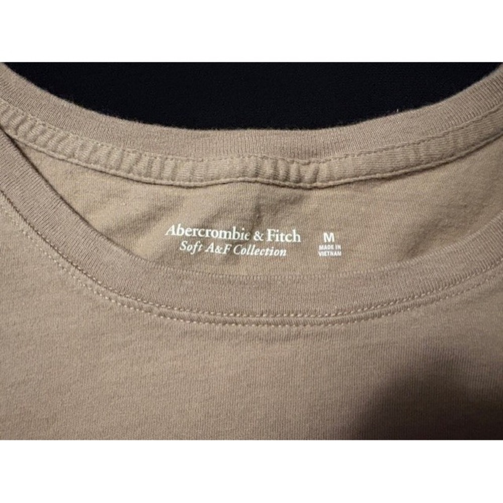 Abercrombie and Fitch tan short sleeve tee, size Medium - Picture 3 of 5